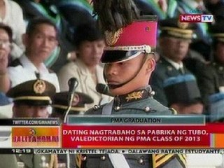 BT: Dating nagtabaho sa pabrika ng tubo, valedictorian ng PMA Class of 2013