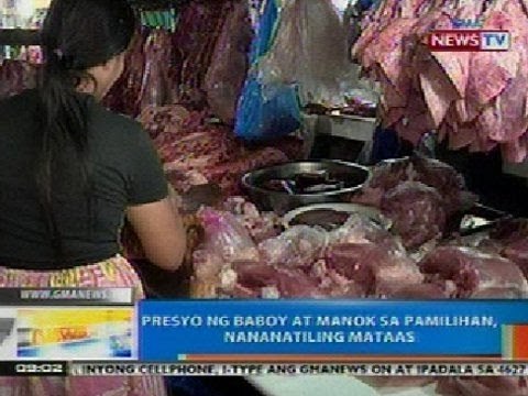 NTG: Presyo ng baboy at manok sa pamilihan, nananatiling mataas