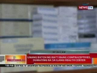 BT: Unang batch ng iba't ibang contraceptive, dumating na sa ilang health center