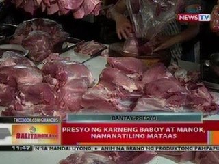 BT: Presyo ng karneng baboy at manok, nananatiling mataas