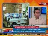 NTG: Panayam kay Dr. Leachon ng UP Manila kaugnay sa pagkamatay ni Kristel Tejada