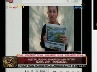 24 Oras: Australyanong Binihag ng Abu Sayyaf noong 2011, pinalaya na