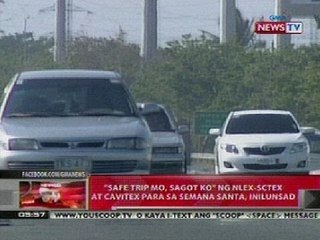 QRT: 'Safe trip mo, sagot ko' ng NLEX-SCTEX at Cavitex para sa semana santa, inilunsad