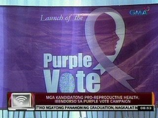 24 Oras: Mga kandidatong pro-reproductive health, ieendorso sa purple vote campaign