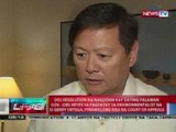 NTL: Resolution na nagdidiin kay ex-Palawan Gov. Reyes sa pagpatay kay Gerry Ortega, pinawalang bisa