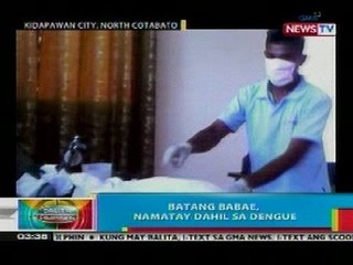 BP: Batang babae sa Kidapawan City, namatay dahil sa dengue