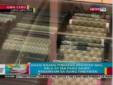 BP: Daan-daang pinekeng branded bag at iba pang gamit, nasamsam sa Lapu-Lapu City