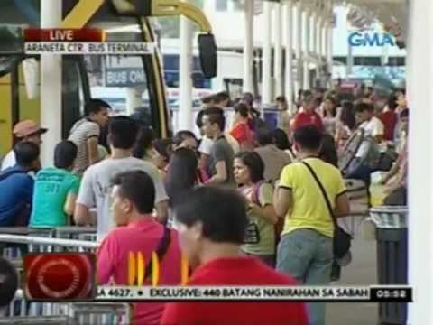 24 Oras: Tinatayang 7,000 pasahero, dumagsa sa Araneta Center bus terminal ngayong araw