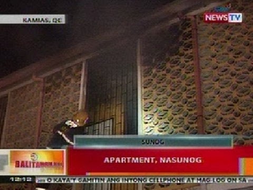 BT: Apartment sa Kamias, QC, nasunog