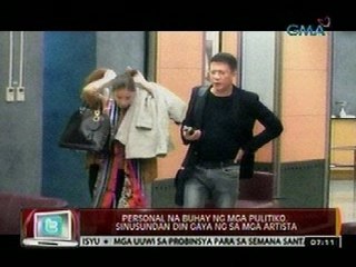 24 Oras: Personal na buhay ng mga pulitiko, sinusundan din gaya ng sa mga artista