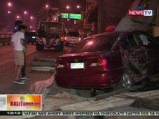 BT: Sasakyan, sumalpok sa gilid ng isang bahay sa Katipunan Ave., QC; 1, sugatan