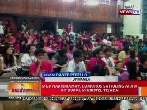 BT: Mga nakikiramay, bumuhos sa huling araw ng burol ni Kristel Tejada