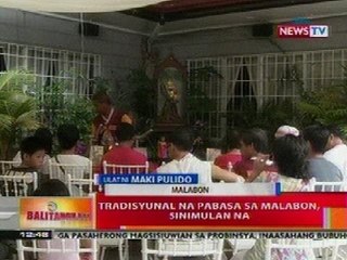 BT: Tradisyunal na pabasa sa Malabon, sinimulan na