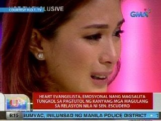 UB: Heart, emosyonal na nagsalita sa pagtutol ng kanyang magulang sa relasyon nila ni Sen. Chiz