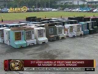 24 Oras: 217 video karera at fruit game machines na nasabat sa Luzon, winasak