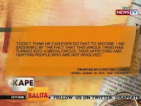 KB: Dating asawa ni Sen. Chiz, nagsalita na kaugnay sa isyung kinasasangkutan ng dating mister