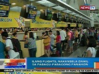 NTG: Ilang flights, nakansela dahil sa pabagu-pabagong panahon