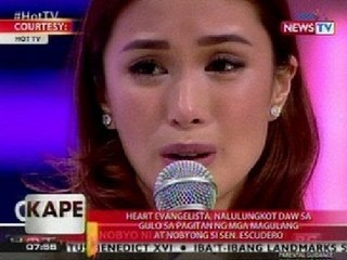 KB: Heart, nalulungkot daw sa gulo sa pagitan ng mga magulang at nobyong si Sen. Chiz