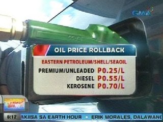 UB: Ilang kumpanya ng langis, nagpatupad ng rollback