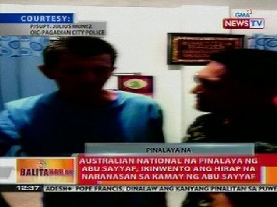 BT: Australian nat'l na pinalaya ng Abu Sayyaf, ikinwento ang naranasan
