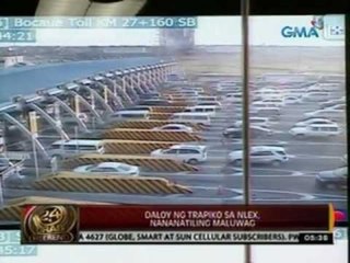 24 Oras: Daloy ng trapiko sa NLEX, nananatiling maluwag