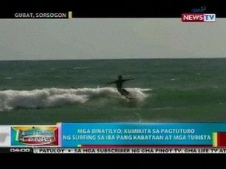 BP: Mga binatilyo, kumikita sa pagtuturo ng surfing sa iba pang kabataan at mga turista sa Sorsogon
