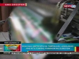 BP: Mga nag-iimprenta ng tarpaulin, lumalakas ang kita tuwing panahon ng eleksyon