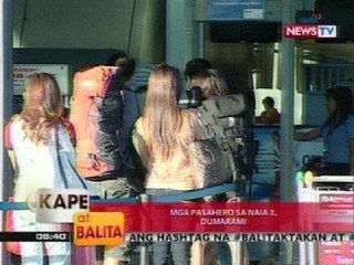 KB: Mga pasahero sa NAIA 3, dumarami