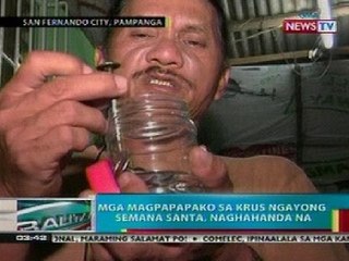 BP: Mga magpapapako sa krus ngayong Semana Santa, naghahanda na