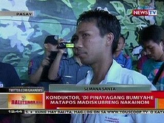 BT: Konduktor sa Pasay, di pinayagang bumiyahe nang madiskubreng nakainom