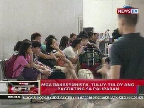 QRT: Mga bakasyunista, tuluy-tuloy ang pagdating sa paliparan