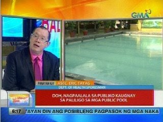 UB: DOH, nagpaalala sa publiko kaugnay sa paliligo sa mga public pool