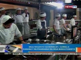 NTG: Mga negosyo sa Boracay, sumigla kasabay ng pagdagsa ng mga bakasyunista