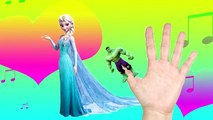 Childrens song Finger Family Peppa Pig Spiderman Frozen Elsa | Finger Family song Nursery Rhymes