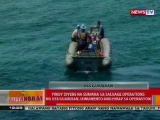 BT: Pinoy divers na sumama sa salvage ops ng USS Guardian, ikinuwento ang hirap ng operasyon