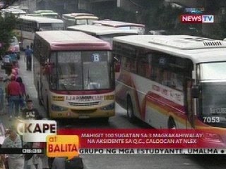 KB: Mahigit 100 sugatan sa 3 magkakahiwalay na aksidente sa Q.C., Caloocan at NLEX