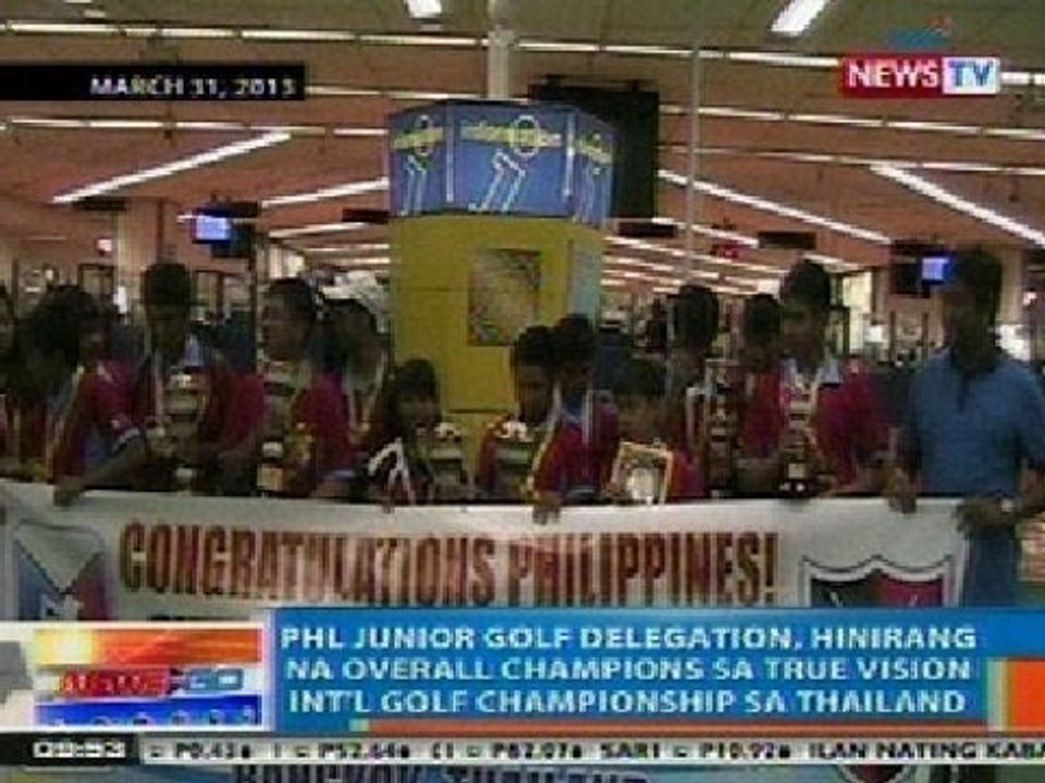 NTG: PHL Junior Golf Delegation, wagi sa True Vision Int'l Golf Championship