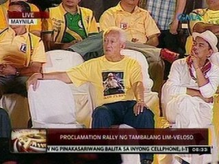 24 Oras: Proclamation rally ng tambalang Lim-Veloso
