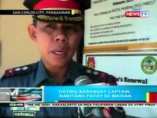 BP: Dating barangay captain, nakitang patay   sa Maisan