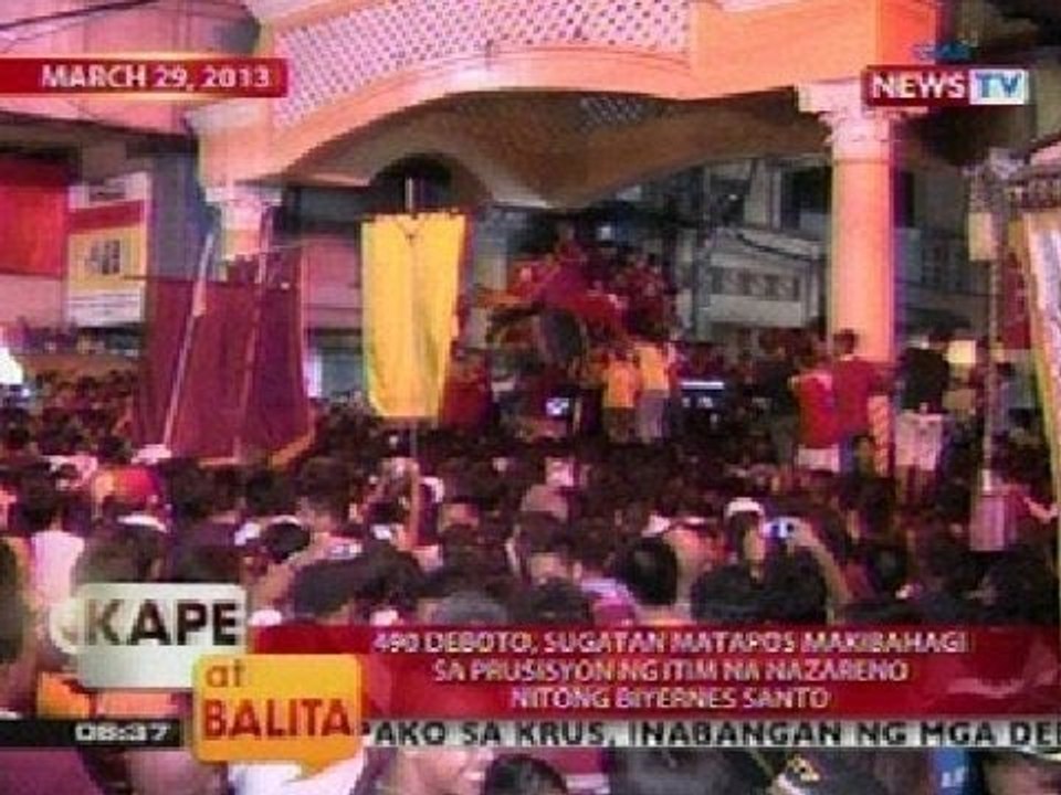 KB: 490 deboto, sugatan matapos makibahagi sa prusisyon ng Itim na Nazareno nitong Biyernes Santo