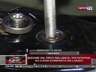 QRT: Bigtime oil price rollback, ipatutupad ng ilang kumpanya ng langis