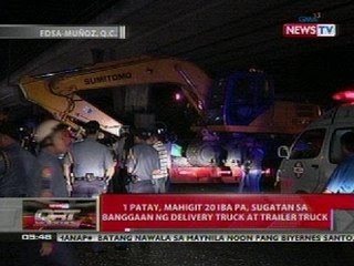 QRT: 1 patay, mahigit 20 iba pa, sugatan sa banggaan ng delivery truck at trailer truck