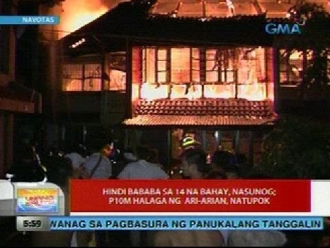 UB: Hindi bababa sa 14 na bahay, nasunog; P10m halaga ng ari-arian, natupok