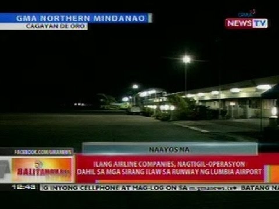 BT: Ilang airline companies sa CDO, nagtigil-op...