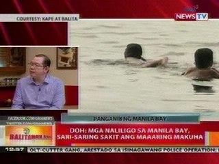 BT: DOH: Mga naliligo sa Manila Bay, sari-saring sakit ang maaring makuha