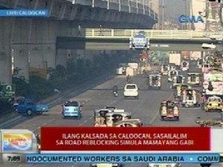 UB: Ilang kalsada sa Caloocan, sasailalim sa road reblocking simula mamayang gabi