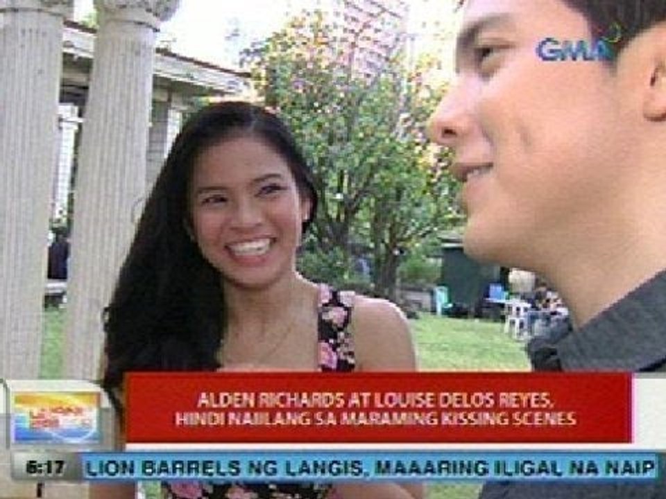 UB: Alden Richards at Louise Delos Reyes, hindi naiilang sa maraming kissing scenes