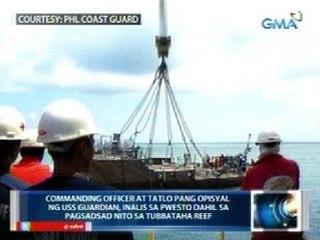 Saksi: US Navy, sinibak ang opisyal at   tatlong crewmembers ng USS Guardian