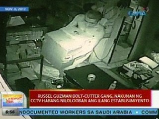 UB: Russel Guzman bolt-cutter gang, nakunan ng CCTV habang nilolooban ang ilang establisyimento