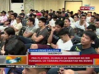 BT: PBA players, dumalo sa seminar ng BIR tungkol sa tamang pagbabayad ng buwis